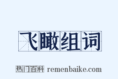 飞瞰组词是什么意思的图片